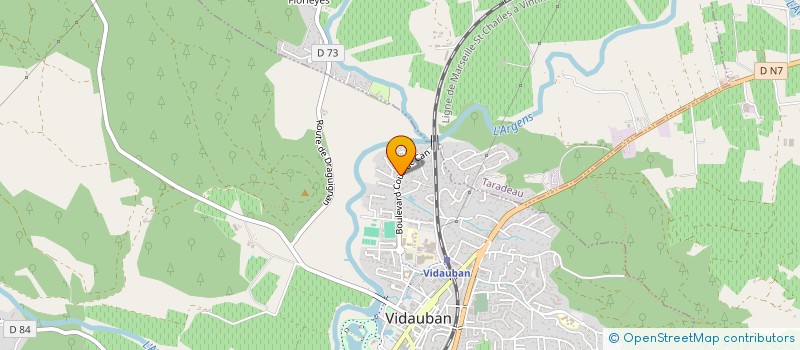 localisation de l'entreprise SCI PELLEGRINO-FOSSARD  VIDAUBAN