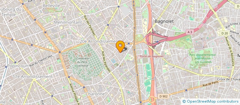 localisation de l'entreprise SCI PELLEPORT 17  PARIS