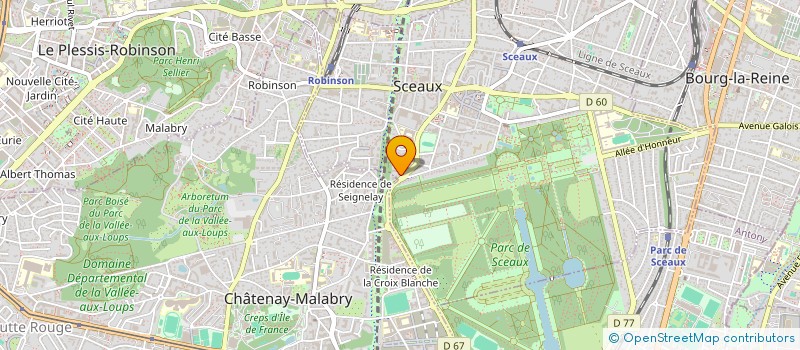 localisation de l'entreprise SCI PELLEPORT  SCEAUX