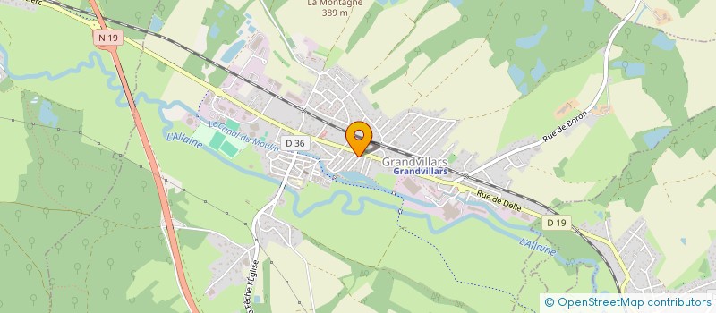 localisation de l'entreprise SCI PELLERIE à GRANDVILLARS