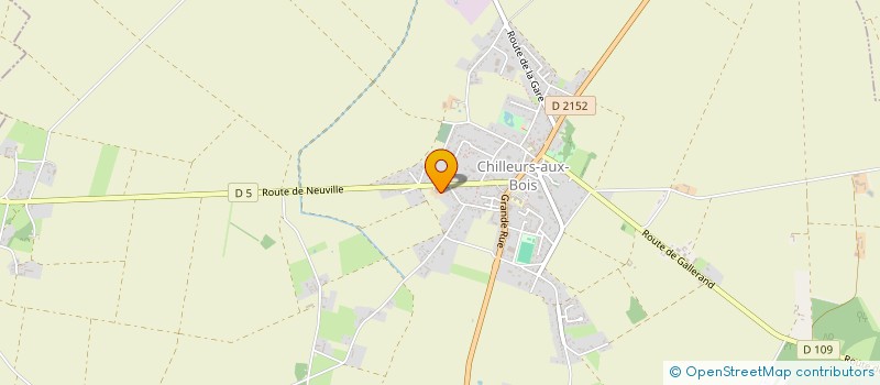 localisation de l'entreprise SCI PELLERIN à CHILLEURS-AUX-BOIS
