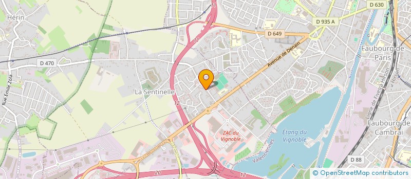 localisation de l'entreprise SCI PELLERIN A.C.  LA SENTINELLE