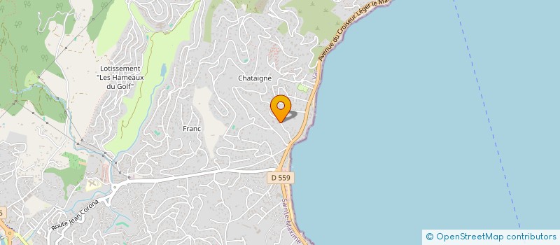 localisation de l'entreprise SCI PELLET  SAINTE-MAXIME