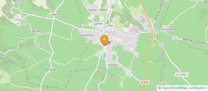 localisation de l'entreprise SCI PELLET JFLP  RAUZAN