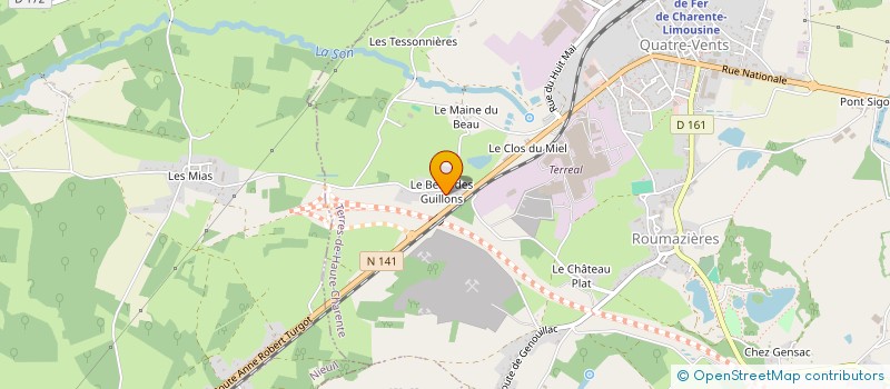 localisation de l'entreprise SCI PELLETANT  VITRAC-SAINT-VINCENT