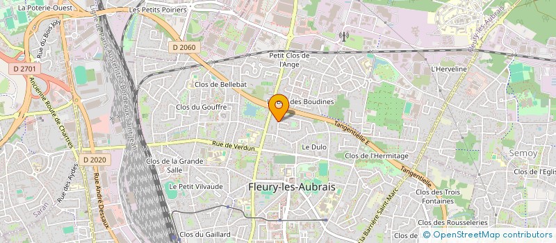 localisation de l'entreprise SCI PELLETIER  FLEURY-LES-AUBRAIS