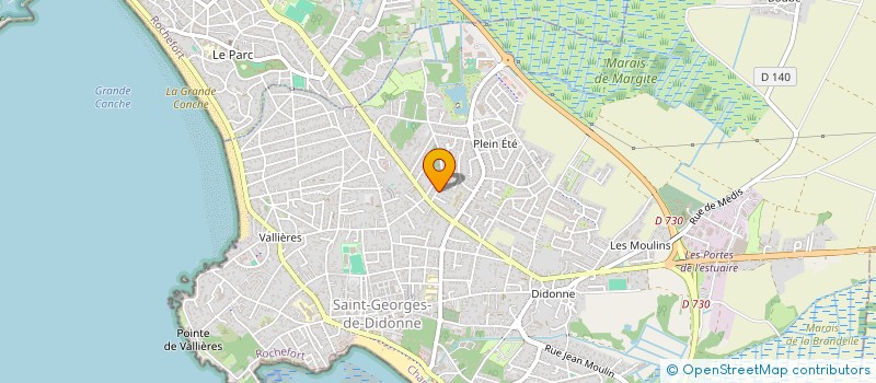 localisation de l'entreprise SCI PELLETIER à SAINT-GEORGES-DE-DIDONNE