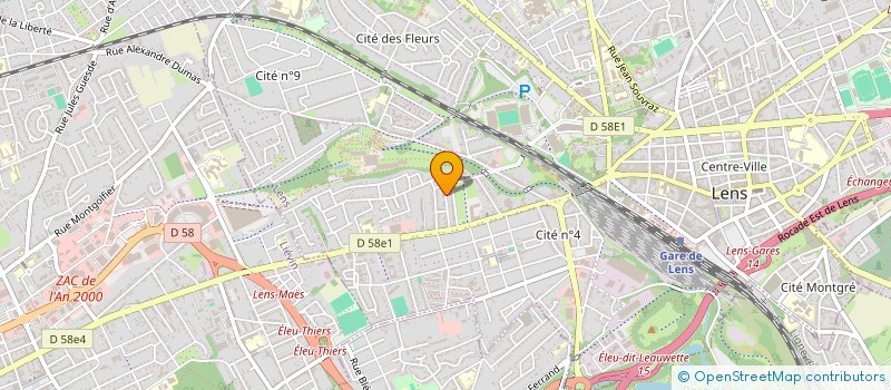 localisation de l'entreprise SCI PELLETIER  LENS