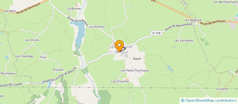 localisation de l'entreprise SCI PELLETIERTROIS à SAINT-BONNET-DE-FOUR