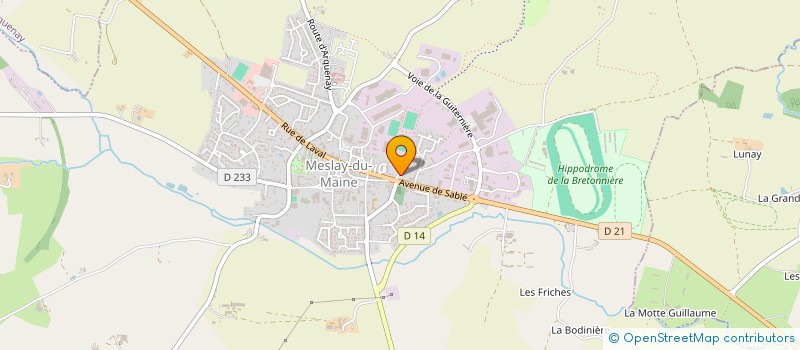 localisation de l'entreprise SCI PELLOIN  MESLAY-DU-MAINE