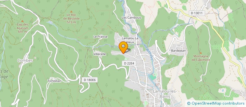 localisation de l'entreprise SCI PELLOS  LAMALOU-LES-BAINS