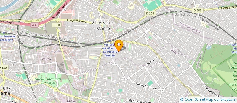 localisation de l'entreprise SCI PELLOUTIER  VILLIERS-SUR-MARNE