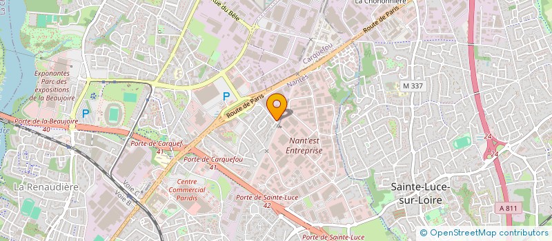localisation de l'entreprise SCI PELLOUTIER II à NANTES