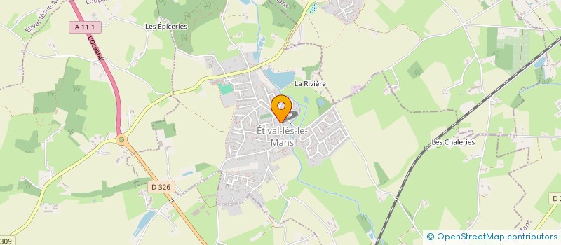 localisation de l'entreprise SCI PELM  ETIVAL-LES-LE-MANS