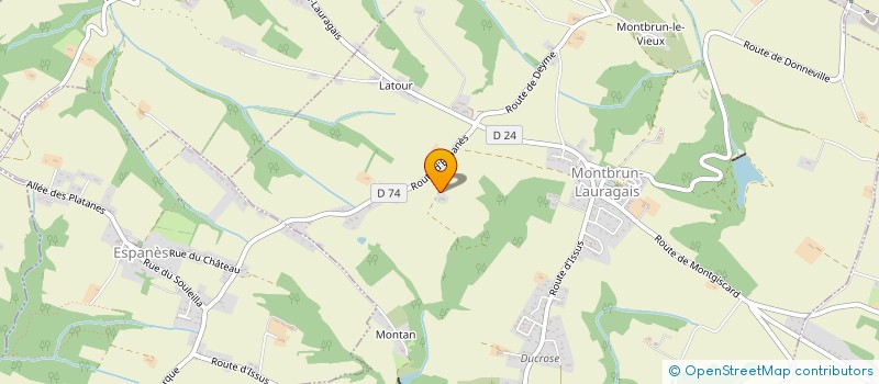 localisation de l'entreprise SCI PELMAS  MONTBRUN-LAURAGAIS