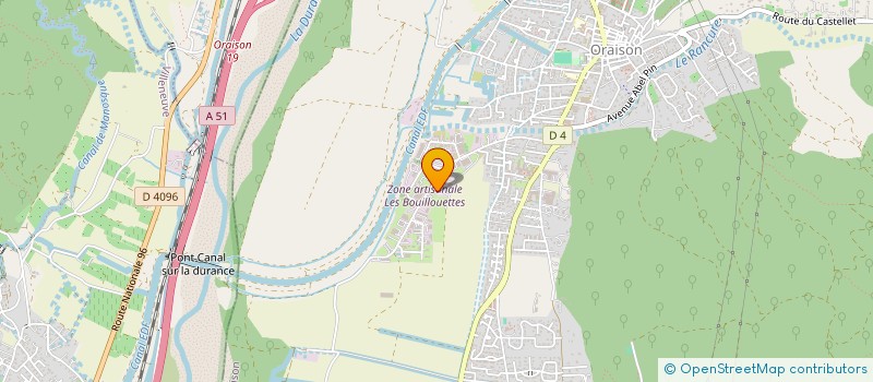 localisation de l'entreprise SCI PELMEL  ORAISON