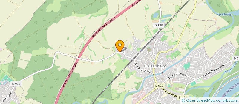 localisation de l'entreprise SCI PELO  DRUSENHEIM