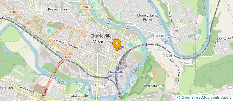localisation de l'entreprise SCI PELOPS à CHARLEVILLE-MEZIERES