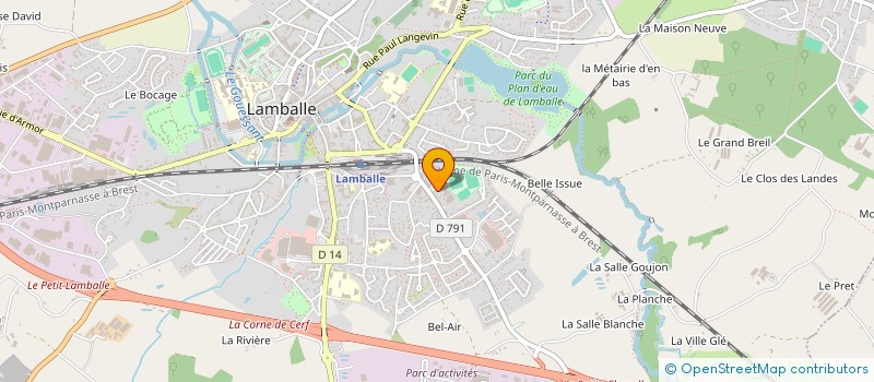 localisation de l'entreprise SCI PELOTTE ROGUE  LAMBALLE-ARMOR