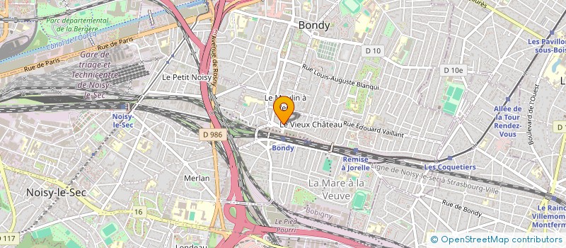 localisation de l'entreprise SCI PELOUSE 41  BONDY