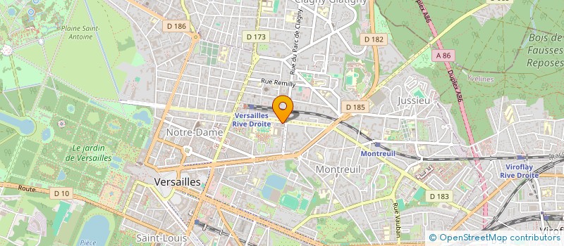 localisation de l'entreprise SCI PELOUSE VERTE à VERSAILLES
