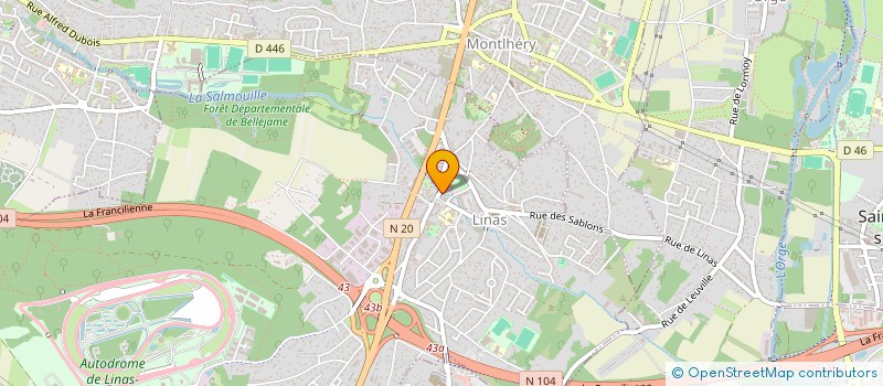 localisation de l'entreprise SCI PELTIER à LINAS