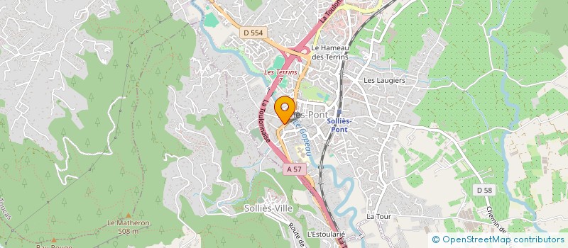 localisation de l'entreprise SCI PELTIER  SOLLIES-PONT