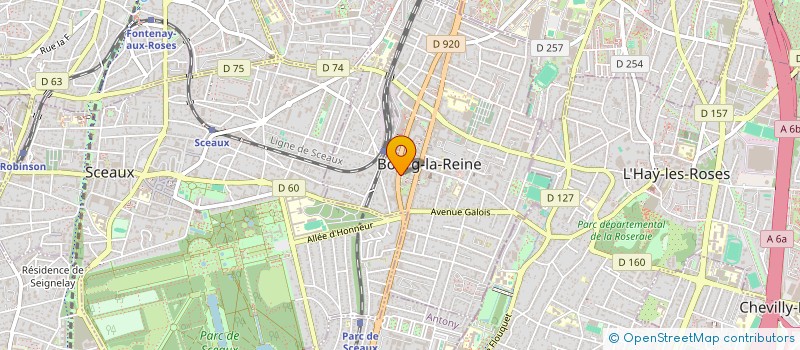 localisation de l'entreprise SCI PELTIER PLACE à BOURG-LA-REINE