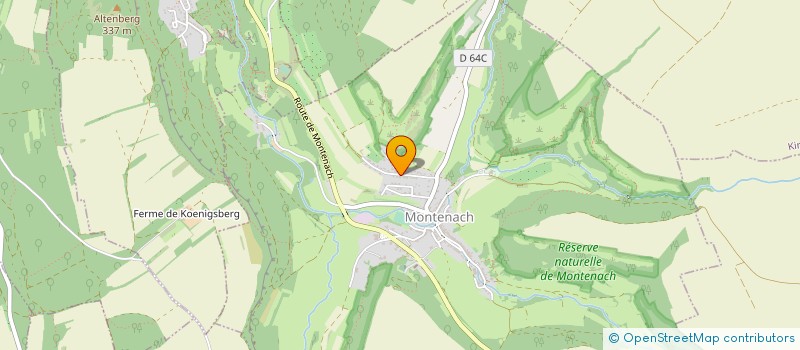 localisation de l'entreprise SCI PELTIER RYDZ COMPAGNIE  MONTENACH