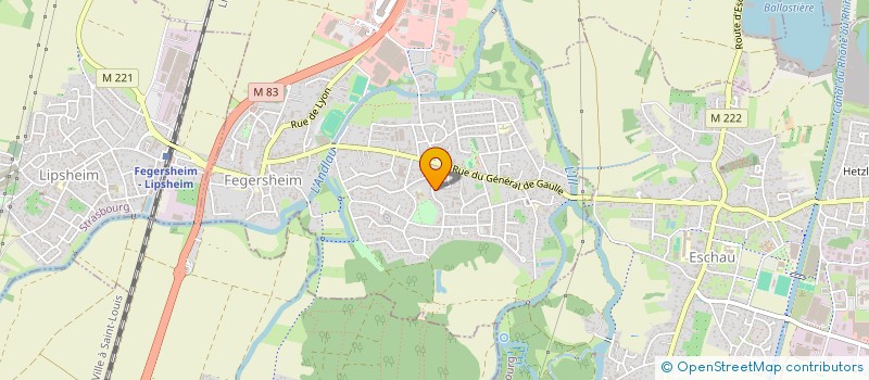 localisation de l'entreprise SCI PELUCHE  FEGERSHEIM