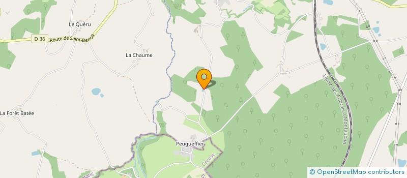 localisation de l'entreprise SCI PELUCHONNEAU à EGUZON-CHANTOME
