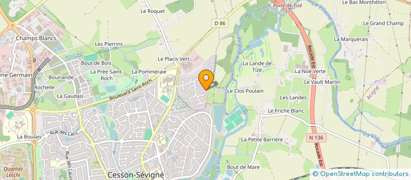 localisation de l'entreprise SCI PELVE BRAY  THORIGNE-FOUILLARD