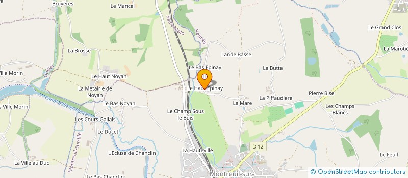 localisation de l'entreprise SCI PEM  MONTREUIL-SUR-ILLE