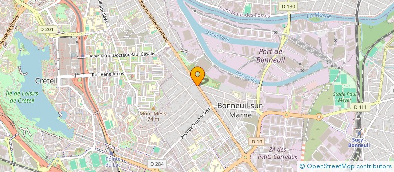 localisation de l'entreprise SCI PEM LES MAGNOLIAS à BONNEUIL-SUR-MARNE