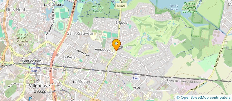 localisation de l'entreprise SCI PEMA à VILLENEUVE-D'ASCQ