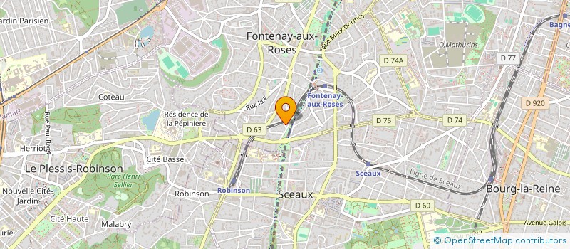 localisation de l'entreprise SCI PEMAJE à FONTENAY-AUX-ROSES