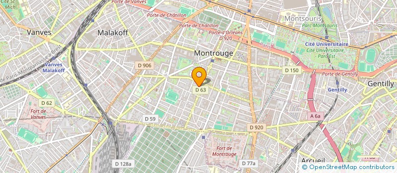 localisation de l'entreprise SCI PEMBERT  MONTROUGE