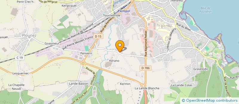 localisation de l'entreprise SCI PEMPOULL  PAIMPOL