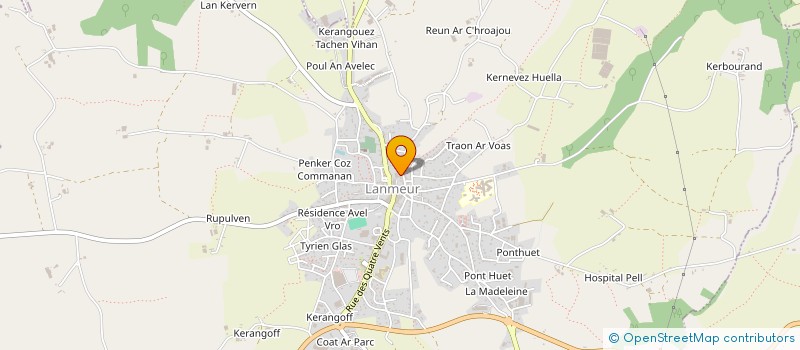 localisation de l'entreprise SCI PEN AN NEN à LANMEUR