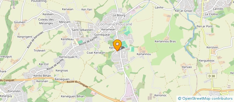 localisation de l'entreprise SCI PEN AR BED  PLOUGONVELIN