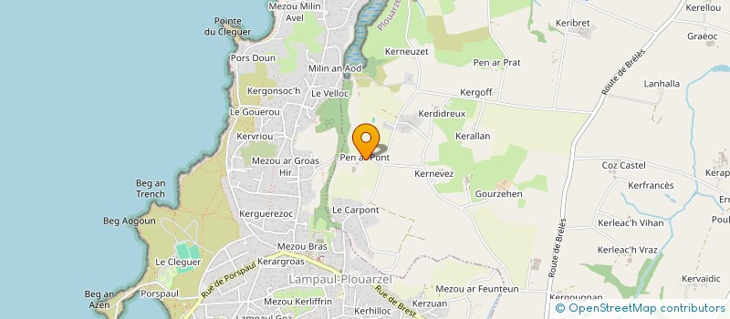 localisation de l'entreprise SCI PEN AR GUER  BRELES