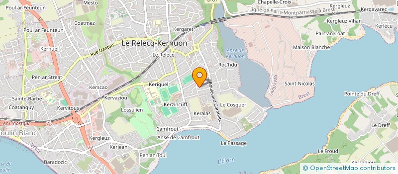 localisation de l'entreprise SCI PEN AR HOAT  LE RELECQ-KERHUON