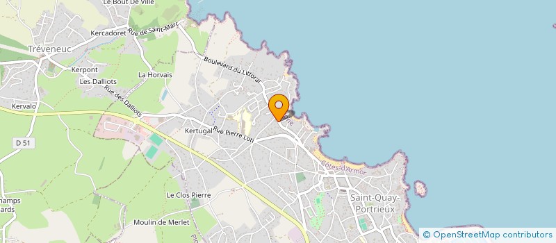 localisation de l'entreprise SCI PEN AR LAN  SAINT-QUAY-PORTRIEUX