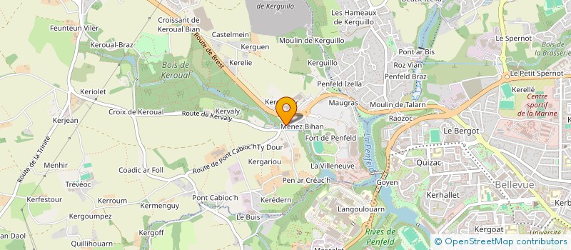 localisation de l'entreprise SCI PEN AR PONT  GUIPAVAS