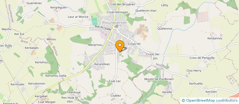 localisation de l'entreprise SCI PEN AR VALY  PLOUNEVENTER