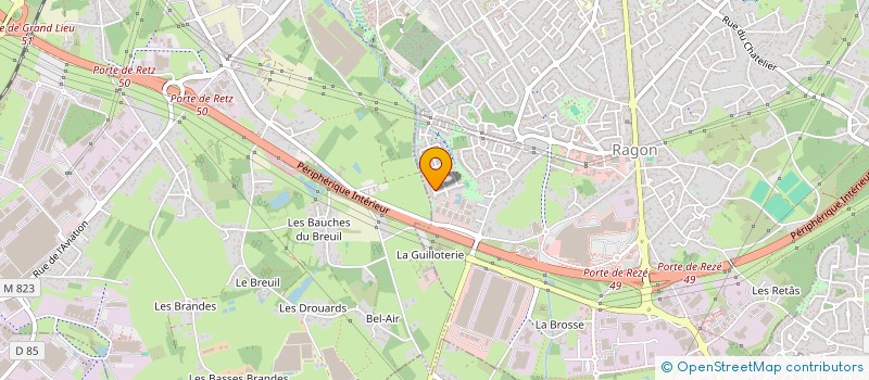 localisation de l'entreprise SCI PEN-ARMOR  REZE