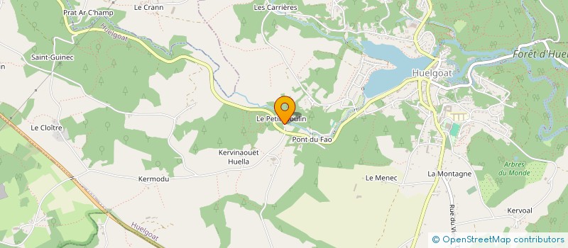 localisation de l'entreprise SCI PEN MAR  HUELGOAT