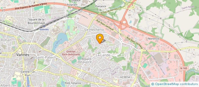 localisation de l'entreprise SCI PEN-PONTHI à VANNES