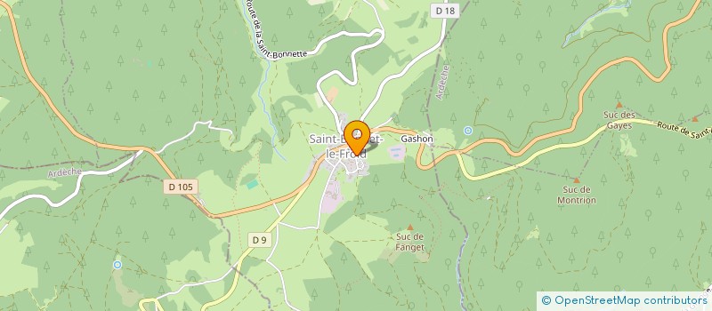 localisation de l'entreprise SCI PENA à SAINT-BONNET-LE-FROID