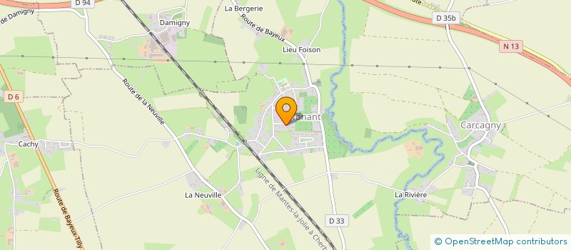 localisation de l'entreprise SCI PENAJ  NONANT